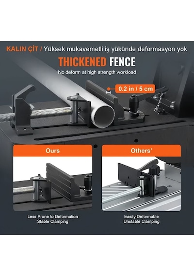Prohummer Ph207 Metal Profil Kesme Makinası -2000 Watt Bakır Sargılı 355 Mm