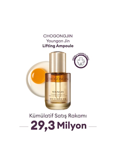 Missha Chogongjın Youngan Jin Lifting Kırışıklık Karşıtı, Sıkı Görünüm Sunan Nemlendirici Ampul