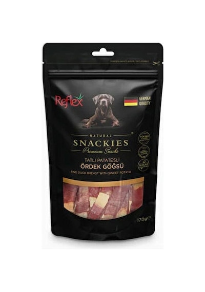 Reflex Snackies Natural Patatesli Ördek Göğsü Tahılsız Köpek Ödül Maması 170 G