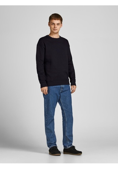 Jack & Jones Jack&Jones Bisiklet Yaka Siyah Erkek Sweatshirt 12208182 Siyah