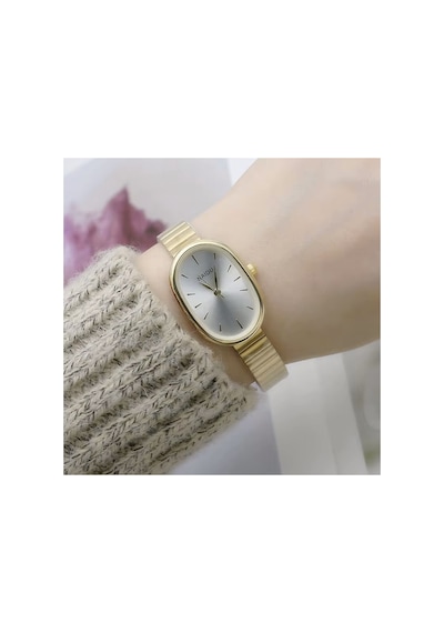 Yaris Gold-beyaz Vintage Retro Saat
