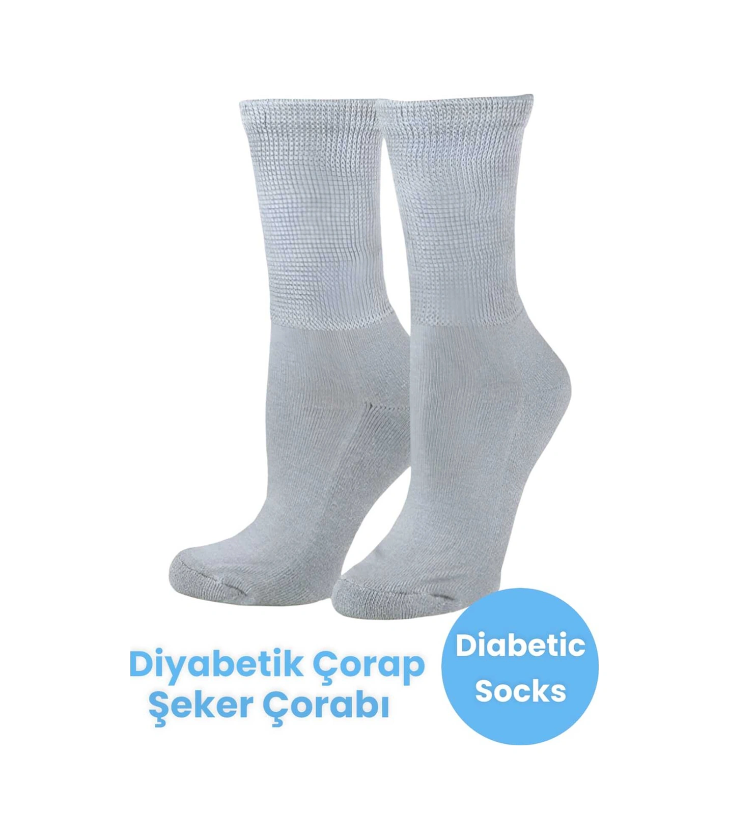 Tezzgelsin Unisex Pamuklu Çorap Şeker Çorabı  Çorabı Koku Önleyici Çorap Gri