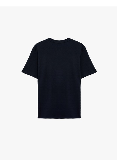 Koton Kısa Kollu Dokulu Bisiklet Yaka Pamuklu Slim Fit Tişört Lacivert 6sam10281mk Lacivert Koton Kısa Kollu Dokulu Bisiklet Yaka Pamuklu Slim Fit Tişört Lacivert 6sam10281mk Lacivert