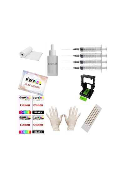 HP DESKJET 2633 İÇİN KARTUŞ DOLUM SETİ RENKLİ VE SİYAH 5 li SET 5x100ml