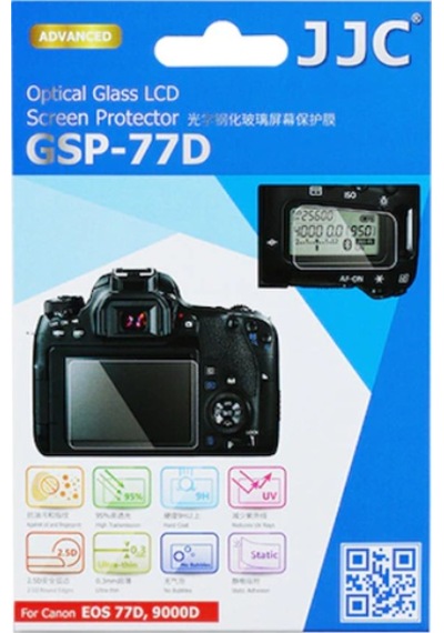 Jjc GSP-77D Canon 77D 9000D Uyumlu Optik Cam 0.3 MM LCD Ekran Koruyucu