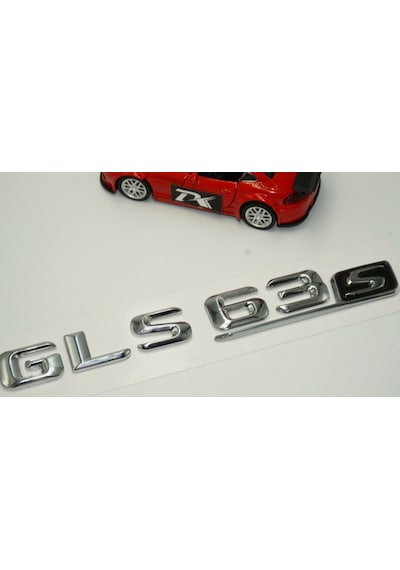 Benz GLS 63S Bagaj Krom Metal 3M 3D Yazı Logo