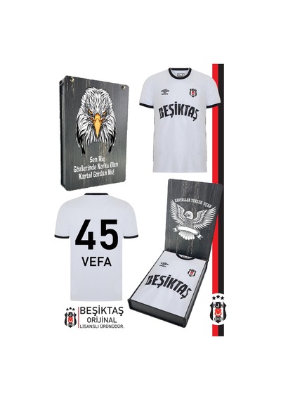 Gsstore Beşiktaş Orijinal Lisanslı Nostalji Beyaz Kişiye Özel Bjk Forma Hediyelik Ahşap Kutululu Beyaz - Siyah Gsstore Beşiktaş Orijinal Lisanslı Nostalji Beyaz Kişiye Özel Bjk Forma Hediyelik Ahşap Kutululu Beyaz - Siyah