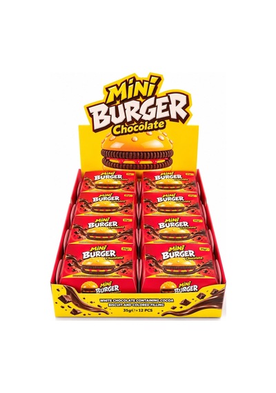Mini Chocolate Burger Hamburger Şeklinde Çikolatalı Atıştırmalık
