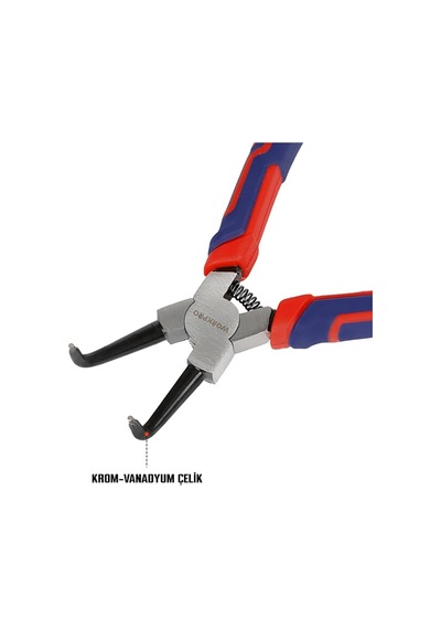 Wp231153 Profesyonel Dış Segman Pensesi, 180mm, Cr-v Çelik, Eğri Uçlu, Yaylı Diğer
