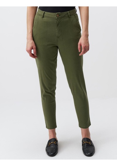 Jimmy Key Haki Normal Paça Cepli Gabardin Pantolon 24spapav2312 Haki