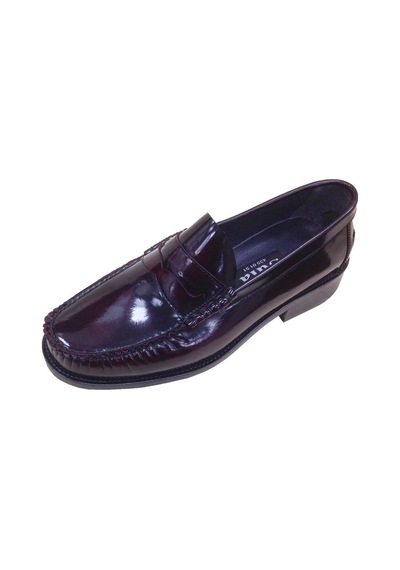 Erkek Loafer Bordo Açma Deri Içi Deri Kösele Taban Ayakkabı S...