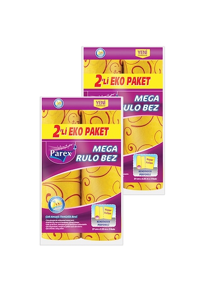Mega Rulo Temizlik Bezi 2'li Eko Paket İkili Set