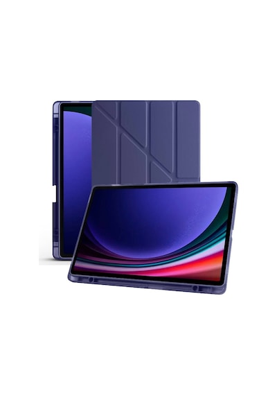 Samsung Galaxy Tab S10 Plus X820 12.4 Uyumlu Darbe Korumalı Kalemlikli Smart Cover Kılıf Klasik