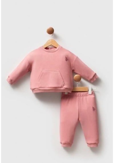 U.s. Polo 2li Takım Retro Pembe Bebe Pembe