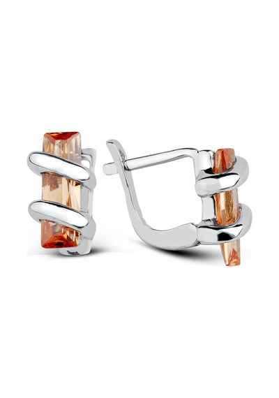 Kuyumcudükkani Topaz Renk Zirkon Taşlı Yüzük Küpe Seti-24008-w-ora Beyaz