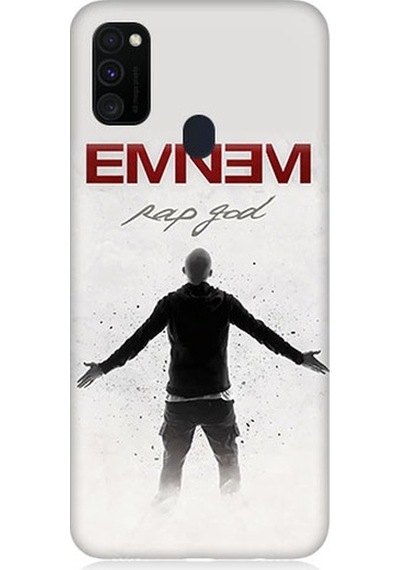 Samsung Galaxy M30s Uyumlu Eminem Rap God Desenli Silikon Kılıf