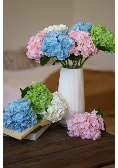 Dreamfinds Yapay Ortanca Çiçekleri Yapay Ortanca Çiçekleri 227218603 Açık Mavi