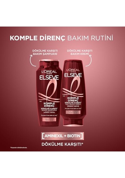 L'oreal Paris Komple Direnç Dökülme Karşıtı Şampuan 400 Ml