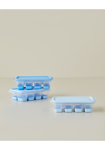 Posuda 3 Lü Buz Kalıbı 7x12,5x3,5 Cm Açık Mavi