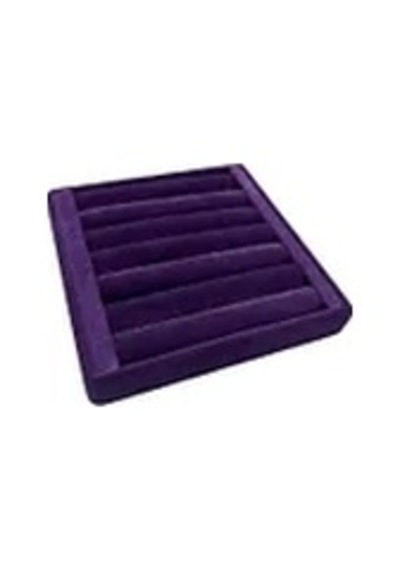 Yerli Üretim Süet Kumaş Mor Renk 15 Cm / 15 Cm Yüzük Sergileme Standı Çok Renkli