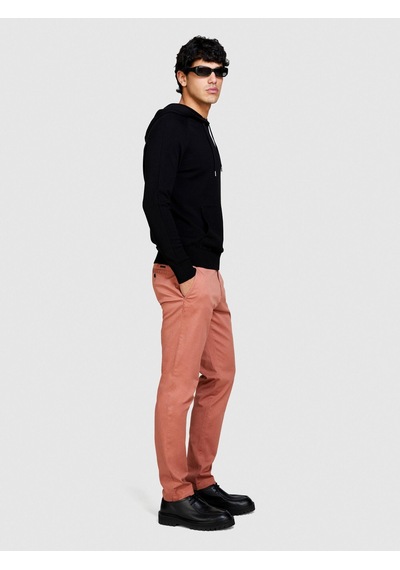 Sisley Streç Pamuklu Kemer Delikli Slim Fit Pantolon Erkek Bordo Pantolon - 324p4aıhsf021