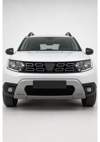 Dacia Duster 2018-2024 Uyumlu Ön-arka Plakalık Seti 2 Parça Abs Mat Siyah