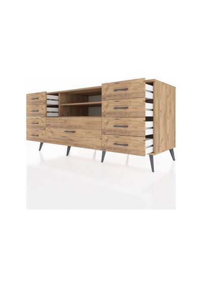 Kronos Konsol 2 Raflı 9 Çekmeceli 176x59x83 Çam-çam/çam Atlas Çam Kronos Konsol 2 Raflı 9 Çekmeceli 176x59x83 Çam-çam/çam Atlas Çam