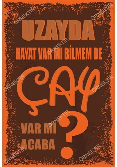 Uzayda hayat var mı bilmem de çay var mı acaba duvar yazıları ret