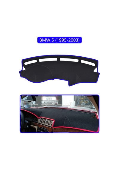 Bmw 5 1995-2003torpido Koruma Halısı Mavi Kenar