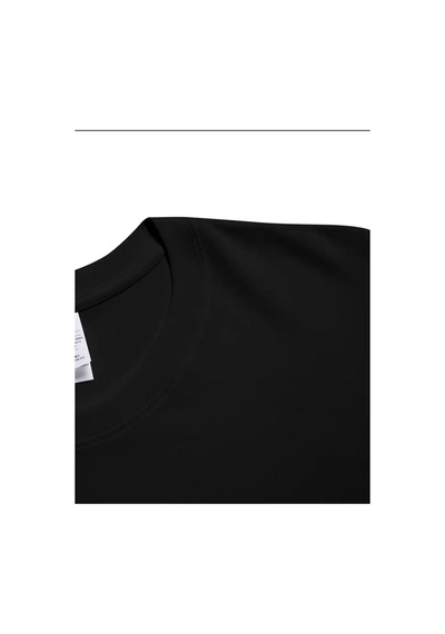 Medinenur Panda Baskılı Basic T-shirt Siyah