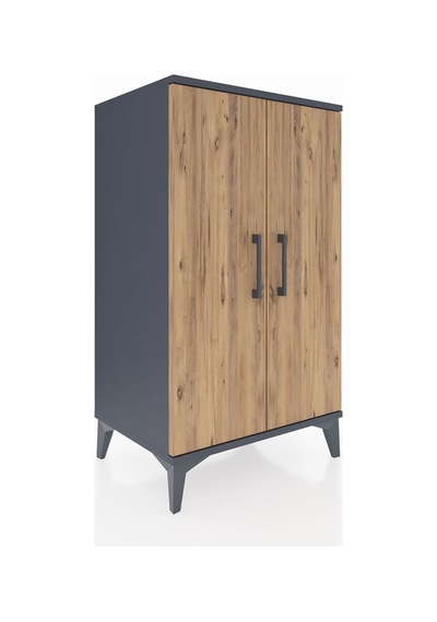 Hyperion Komodin 2 Kapaklı 60x44x106 Antrasit-çam Antrasit