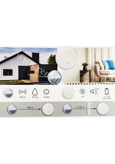 Legrand 094252 Comfort Kablosuz Zil 100 Metre Menzil