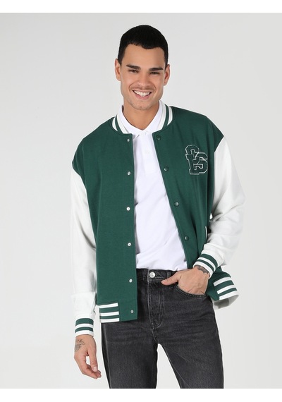 Colin's Colins Regular Fit Baskılı Yeşil Erkek Ceket 001