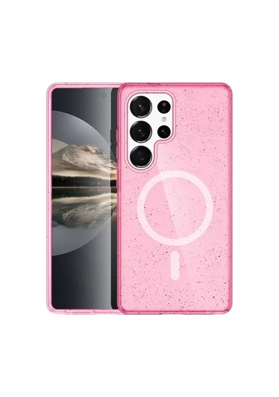 Joko Samsung Galaxy S23 Ultra Uyumlu Kılıf Star Magsafe Kapak - Pembe