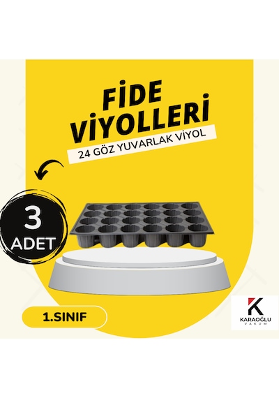 Fide Viyolü , Viyol , Fide Viyolleri 3 Adet 32-45-70-84-104-128 Göz ,ürün Seçiniz 24 Göz Yuvarlak