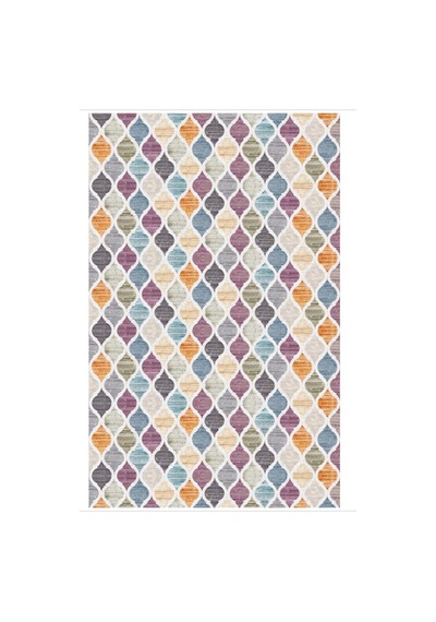 Rainbow Kaymaz Tabanlı Makinede Yıkanabilir Halı Kilim Yollu Renk
