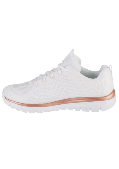 Skechers Graceful - Get Connected 12615-wtrg Kadın Spor Ayakkabı Beyaz Beyaz