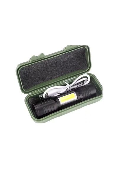 Wison Ws-5454 Taktik El Feneri Usb Şarj Edilebilir Kamp Feneri Cob Zumlanabilir Mini Taşınabilir El Feneri Çok  Renkli