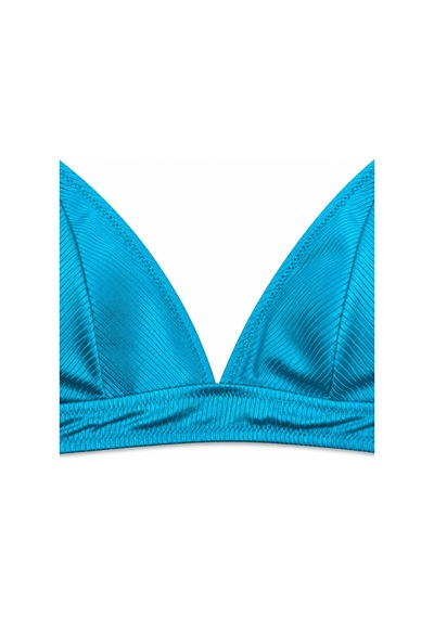 Büyük Beden Geniş Üçgen Kesim Ayarlanabilir Askılı Kadın Bikini Üst Yeşil