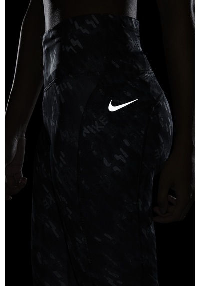 Nike Fast Dri Fit Running Leggins 3 Cepli Toparlayıcı Siyah Tayt Siyah