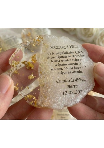 25 Li Nazar Duası Magnet Sünnet, Doğum Günü, Mevlüt Hediyelikleri, Kişiye Özel Hatıra Magnet 25pcs