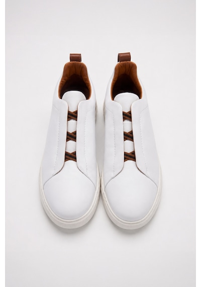 Morven Erkek Beyaz Deri Sneaker Ayakkabı 25ms005033600 Beyaz