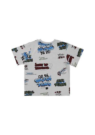 Civil Boys New York Baskılı 6-9 Yaş Tişört - Koyu Taş Rengi