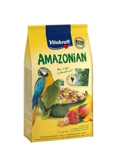 Vitakraft Amazon Afrika Ve Gri Papağan Yemi 750 Gr X 5 Adet