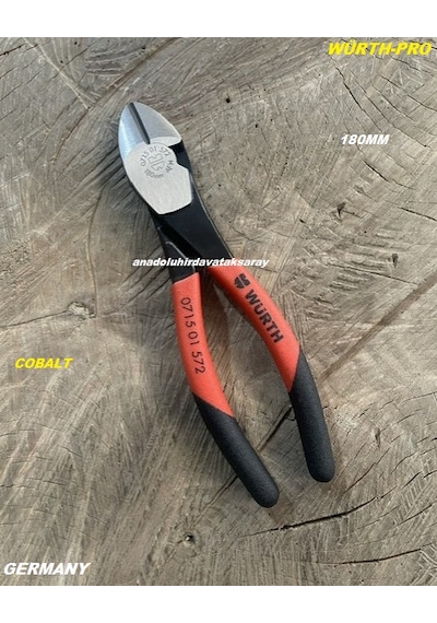 Würth Pro 180mm Yankeski Cobalt Çelik Yan Keski Kombine 180mm Afh Germany