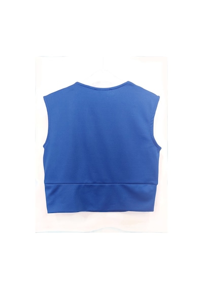 Fashion Cocktail Solid Çift Kat V Yaka Kolsuz Göbek Açık Sade Kombin Kadın Body Crop Mavi Mavi Fashion Cocktail Solid Çift Kat V Yaka Kolsuz Göbek Açık Sade Kombin Kadın Body Crop Mavi Mavi