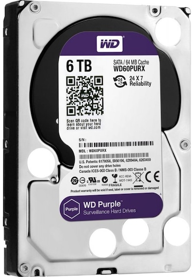 Western Digital Purple WD60PURX 3.5" 6 TB SATA 3 HDD