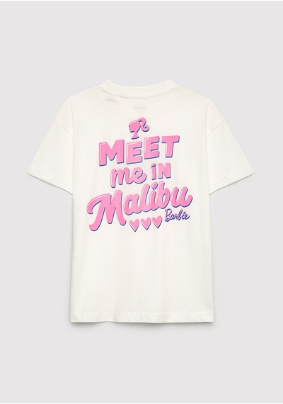 Mavi - Barbie Baskılı Ekru Tişört 7610453-70057