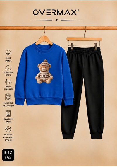 Overmax Teddy Bear Baskılı Çocuk Kapüşonsuz Sweatshirt Eşofman Takımı 3-12 Yaş Saks Mavi Üst-siyah Alt - 924528764 Saks Mavi Üst-siyah Alt Overmax Teddy Bear Baskılı Çocuk Kapüşonsuz Sweatshirt Eşofman Takımı 3-12 Yaş Saks Mavi Üst-siyah Alt - 924528764 Saks Mavi Üst-siyah Alt