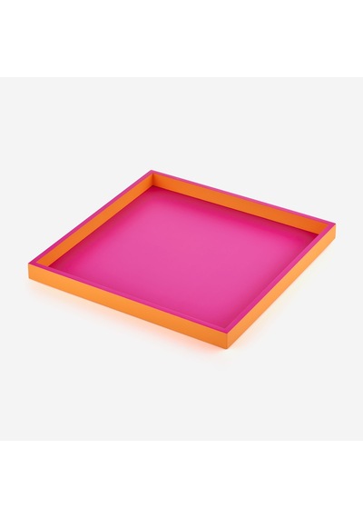 Neon Pembe Mdf Tepsi 32x2,5x32 Cm